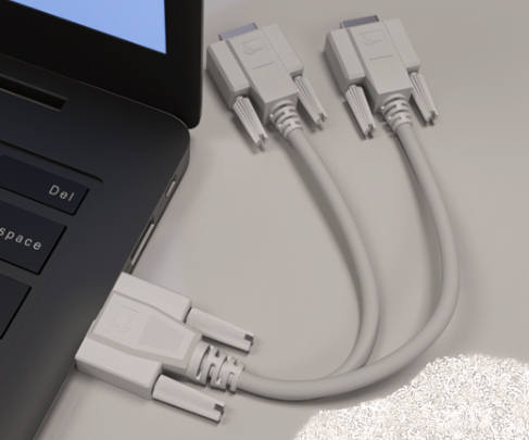 XTECH CABLE VGA M/2H (XTC-325)