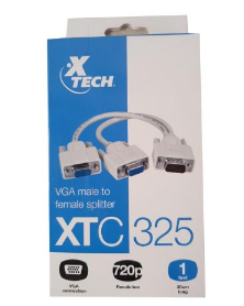 XTECH CABLE VGA M/2H (XTC-325)