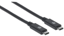 MANHATTAN CABLE USB/ USB TIPO C 1M NEGRO (353298)