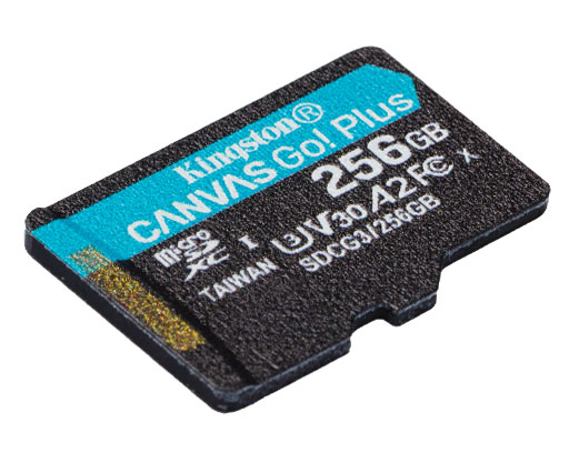 KINGSTON MICROSD 256GB CANVAS GO PLUS 4K (SDCG3/256GB)