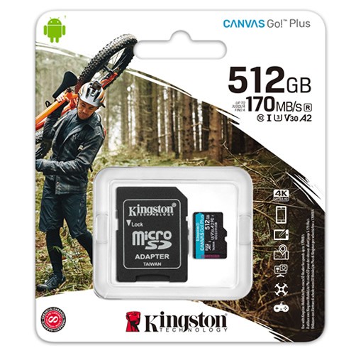 KINGSTON MICROSD 512GB CANVAS GO PLUS (SDCG/512GB)