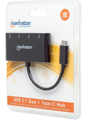 MANHATTAN HUB USB C A 4 USB 3.1 (162746)