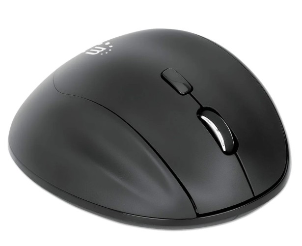 MANHATTAN RATON ERGONOMICO 2-EN-1 NEGRO (190237)