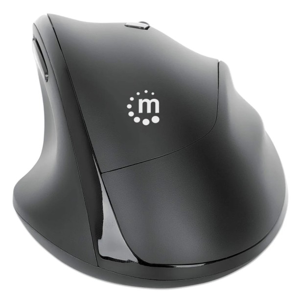 MANHATTAN RATON ERGONOMICO 2-EN-1 NEGRO (190237)