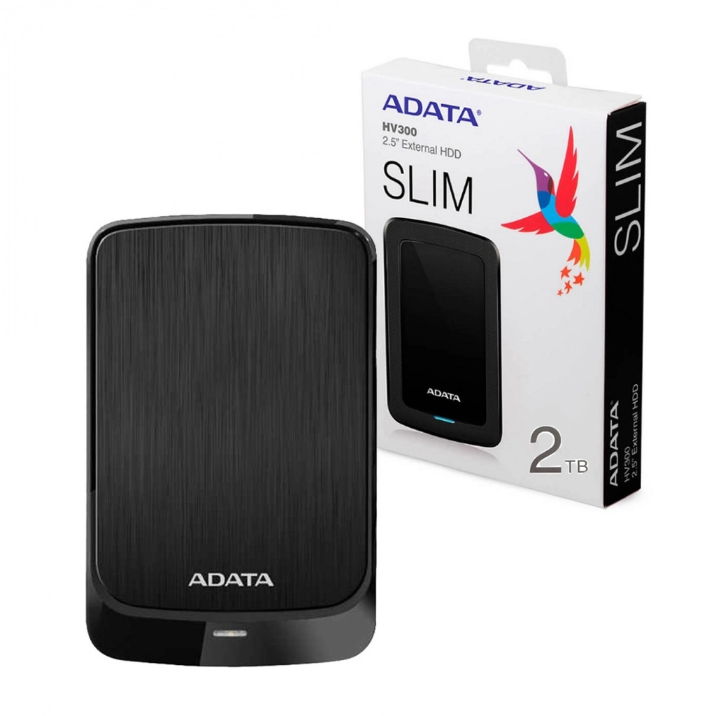 DISCO DURO EXT ADATA 2TB HV320 NEGRO (AHV320-2TU31-CBK)