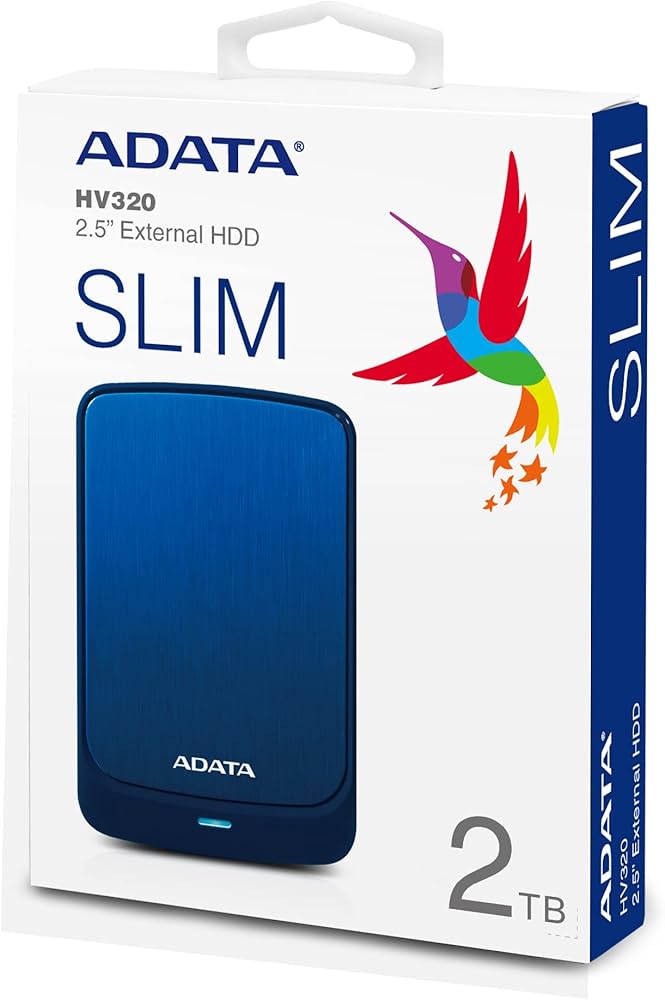 DISCO DURO EXT ADATA 2TB HV320 AZUL (AHV320-2TU31-CBL)