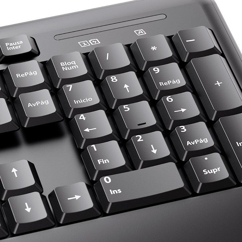 KLIPX TECLADO&RATON WIFI KEYROLL (KCK-300S)