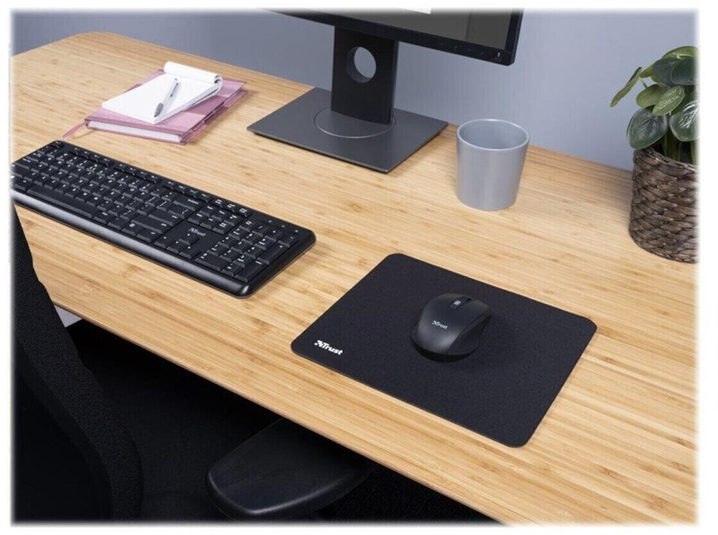 TRUST ALFOMBRILLA PARA RATON 25X21CM NEGRO (24193)