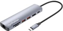 MANHATTAN DOCKING CONVERTER USB-C A USB-C (1)/ HDMI (1)/ USB-A (2)/ SD (1)/ MINISD (1) RJ45 GIGABIT (1) (153966)