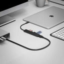 SABRENT MULTI-PUERTOS CONVERTER USB-C A USB-C (1)/ HDMI (1)/ USB-A (5) (HB-TC5P)