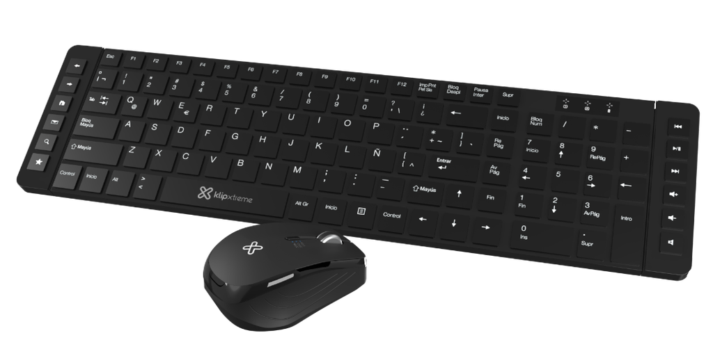 KLIPX TECLADO&RATON WIFI REVOLUTION (KCK-270S)