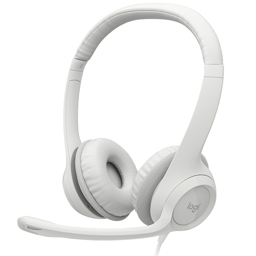 LOGITECH AURICULARES USB-A H390 BLANCO (981-001285)